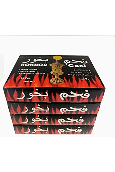 Generic Sett of 4Box Bakhoor Coal-Torch Coal 30pcs-Quick Ignate Charcoal-Offer Compo Pack-120 pcs