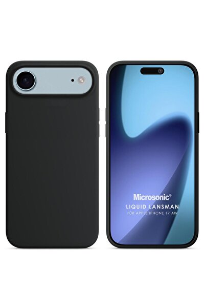 Microsonic Apple iPhone 17 Air Kılıf Liquid Lansman Silikon Siyah