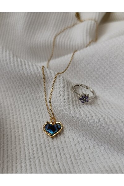 shop ZARİF KALPLİ ÇELİK KOLYE