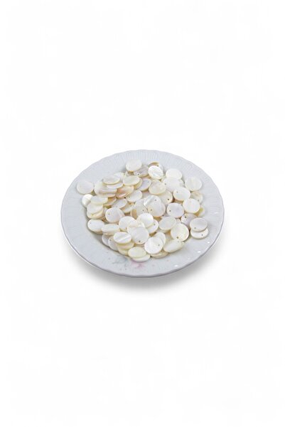 Serhat Aksesuar ve El İşçilik خرز لؤلؤ صدفي كريمي دائري بفتحة واحدة مقاس 10 م...