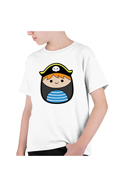 OEM Kids Boys' Squishmallows Pirate Sailor T-Shirt
