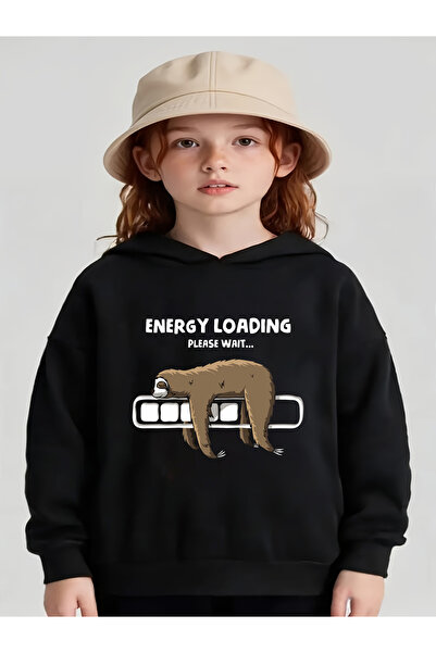 uyguntarz Tembel Animal Printed Oversize Kids Sweatshirt