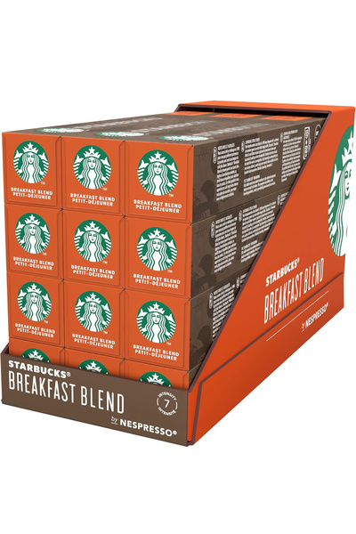 Starbucks مزيج الإفطار من نسبرسو، ١٠ كبسولات، عبوة من ١٢ كبسولة