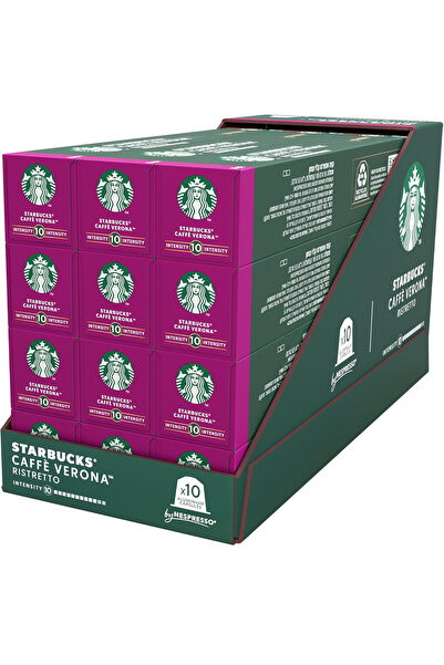 Starbucks كبسولات قهوة فيرونا من نسبريسو، 55 جرام، عبوة من 12 قطعة