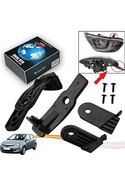 İDEAL OTOMOTİV Hyundai i20 MK1 PB PBT 2008-2015 için Sağ & Sol Far Tutucu Tam...