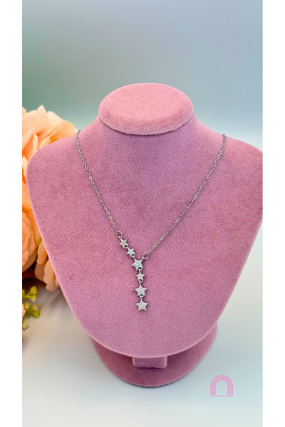 Moond Accessories Çelik Yıldızlı Silver Kolye