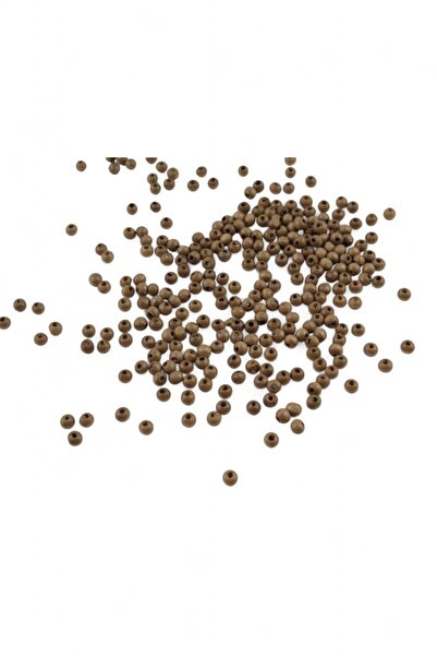 Serhat Aksesuar ve El İşçilik خرز خشبي دائري 5 مم بلون القهوة مع الحليب (30 ج...