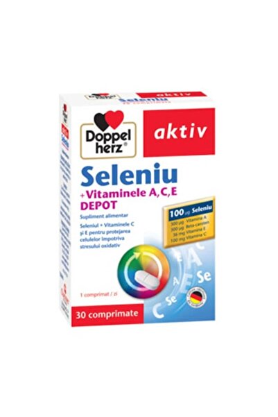 Doppelherz Seleniu Aktiv+Vitamine A, C, E Depot, 30 de comprimate