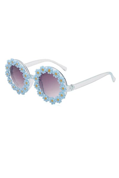OEM Children's sunglasses with daisies, UV400 filter, blue
