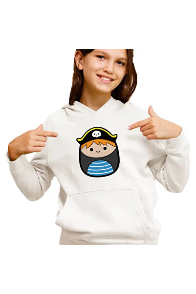 OEM Kids Girls' Squishmallows Pirate Sailor Sweatshirt