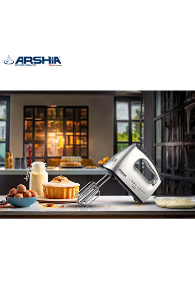 Arshia Arshia Electric Cake Mixer - Stylish and lightweight chrome color