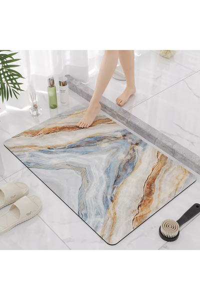 WEBYO Covor baie universal, spuma de silicon si diatom, Ultra absorbant, anti...