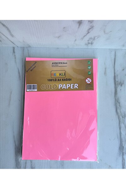 maycup A4 Renkli Fotokopi Kağıdı 5 Renk Hamurundan Boyalı 100 Lü Açık Yeşil-M...