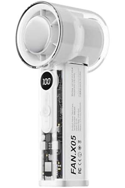 okcsc مروحة توربو محمولة، تبريد شبه موصل، نسيم ميكا شفاف، صغيرة محمولة للاستخدام الخارجي، 300