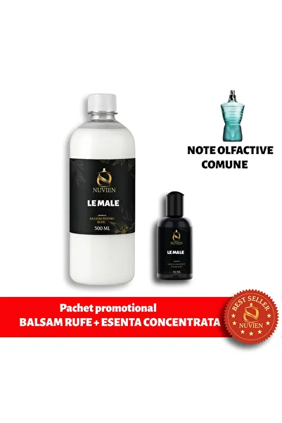 Nuvien Promotional package Fabric softener 500ml + Concentrated essence 50ml, scent inspired by Le Male