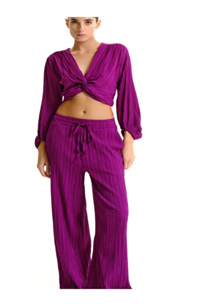 LUMİNA FASHİON Women's blouse with V-neck and balloon sleeves, size S - LUMINA Fashion Italia