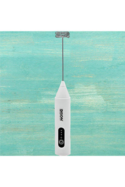 Edison Electric Milk Frother, 3 Watt - White