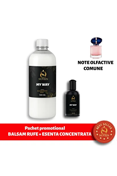 Nuvien Promotional package: Fabric softener 500ml + Concentrated essence 50ml, scent inspired by My Way