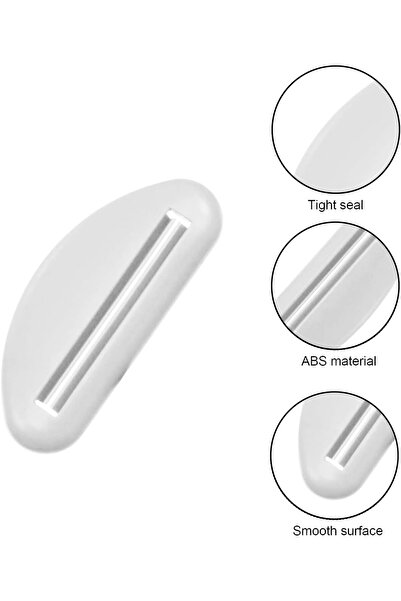 zola Toothpaste tube squeezer set, Zola®, 2 pieces, economical, 9x3.6 cm, white