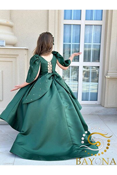 Bayona Βραδινό φόρεμα για κορίτσια για παιδιά – 4-11 ετών με δώρο κορδέλας μαλλιών