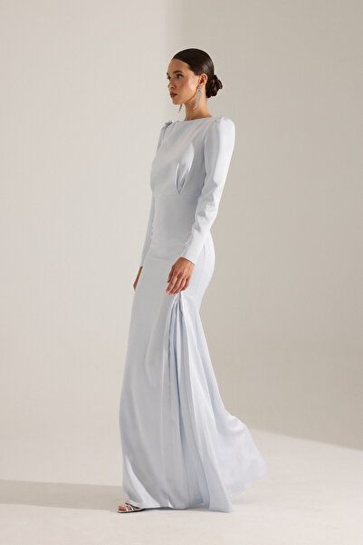 BETTY & SAM AMAYA AÇIK MAVİ ELBİSE