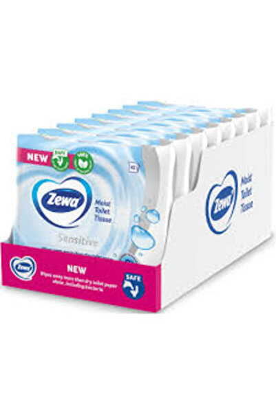 Zewa Sensitive wet toilet paper, 8 packs with 42 pcs.