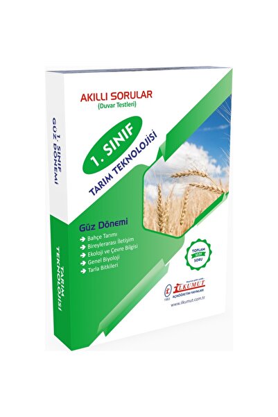 İlkumut Yayınları 1. Sınıf Tarım Teknolojisi Güz Dönemi (Konu Anlatımlı - Çöz...