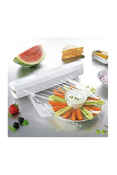 zola ® food foil dispenser with blade, white, easy to use, 36x8x8.5 cm