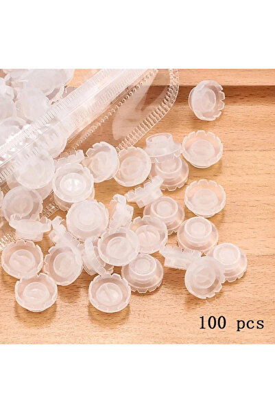 Choice8 100 قطعة حامل مقياس تمديد الرموش المغناطيسية لوحة رموش أكريليك غراء منصة كوب نظيف صحي