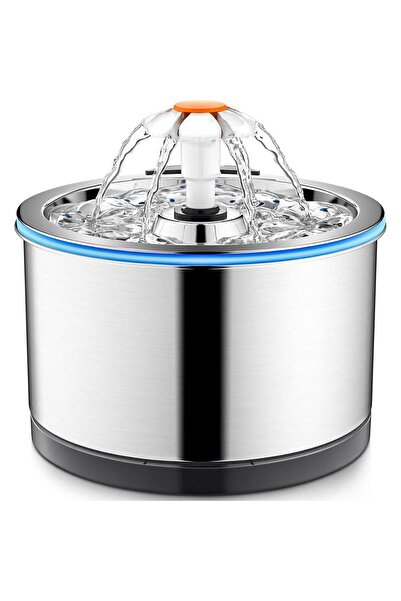 Elindor Dozator automat de apă de la fântână pentru pisici și câini, 2,5 l, o...