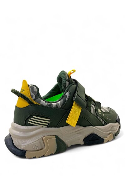 pepino 2021 Orthopedic Boys' Khaki Camouflage Comfortable Sneaker
