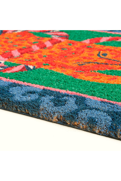 Zsa Zsa Zsu Kerala Coır Kapı Önü Paspası 45x75 Cm Yeşil