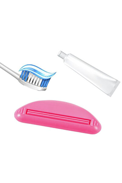 zola Toothpaste squeezer set, Zola®, 2 pieces, economical, 9x3.5 cm, pink