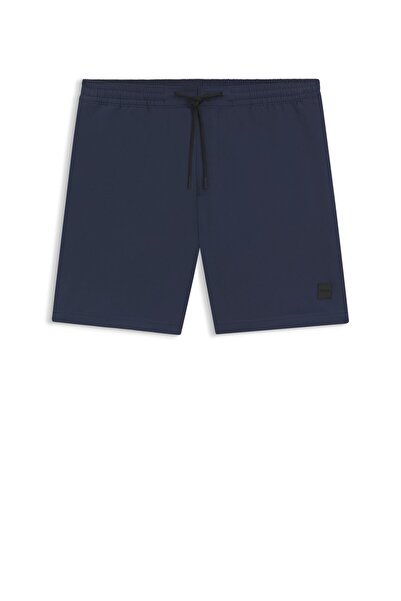 BOSS Erkek Elastik Bel Bantlı Çabuk Kuruyan Kumaş Kısa Lacivert Mayo 50544330-413