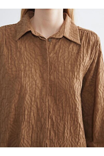 LC Waikiki LCWAIKIKI Classic Dokulu Kadın Gömlek Tunik (W5)