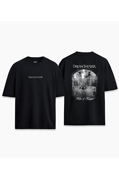 Darkia تي شيرت للجنسين بتصميم ألبوم Dream Theater مطبوع من الأمام والخلف