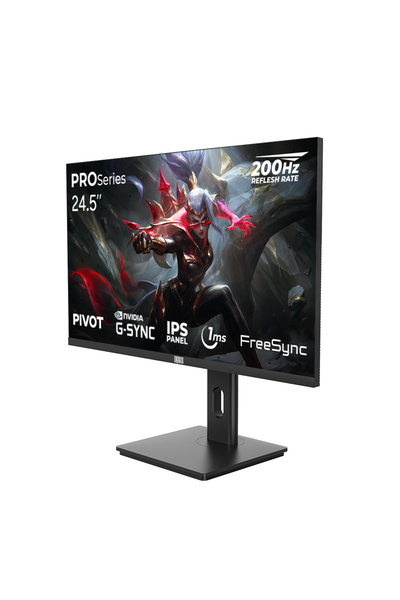 DRAGOS PROSeries P245FHD200 1ms FHD 200Hz 24.5 İnç FreeSync G-Sync IPS Pivot Oyuncu Monitörü