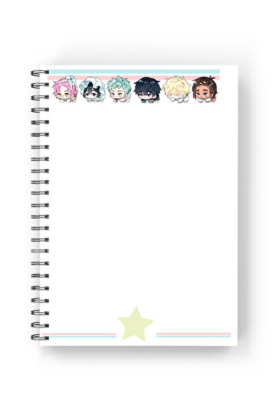 nihonwosekai 2 Pcs Alien Stage Anime A5 Size Spiral Notebook 50 Sheets