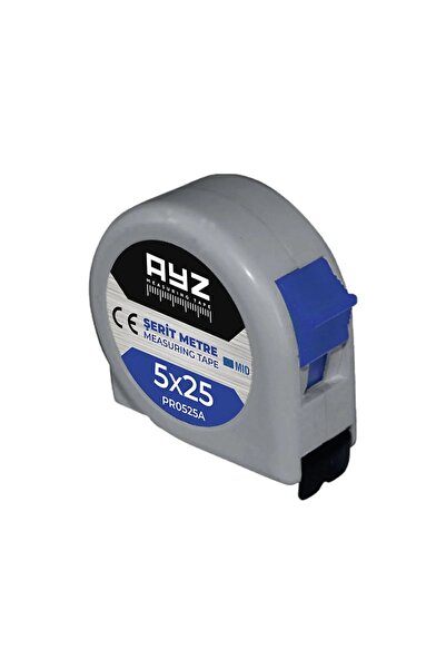 AYZ ŞERİT METRE GRİ 5x25 MT