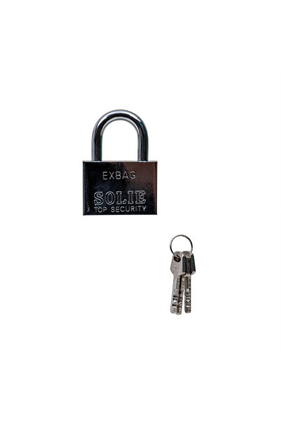 Z-Tools Lacăt pătrat cromat 60 mm cu 3 chei ZLN1793