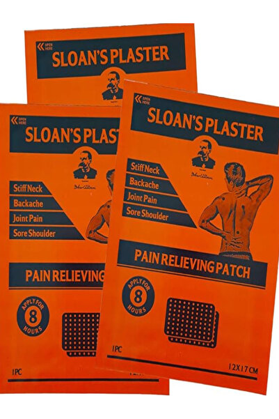 SLONS رقعة سلون بلاسترز لتخفيف الألم (عبوة من 3 قطع)
