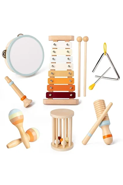 DacEnergy Wooden musical instrument set, develops rhythm recognition, perfects co...