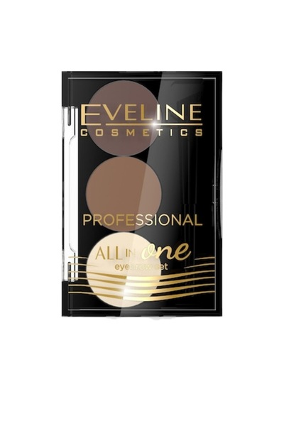 EVELINE KOLOROWKA Set paleta umbra pentru sprancene, Eveline, All In One Eyeline