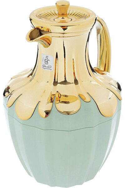 Everest Shaden Thermos, 1 liter, glass inner container, plastic outer shell - light green