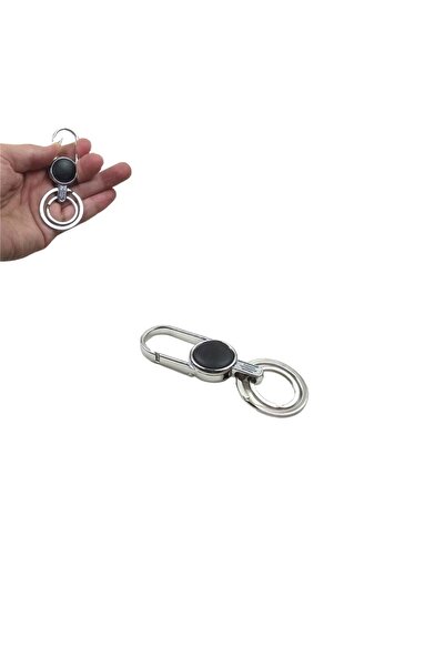 Paras Ticaret Kemer Köprüsü vb. Takılabilen Çift Anahtar Halkalı Yuvarlak Göv...