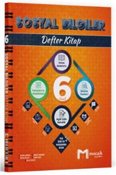 Mozaik Yayınları Mozaik Yayınları 6. Sınıf Sosyal Bilgiler Defter Kitap