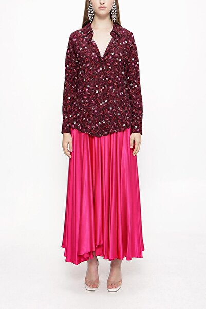 SOCIETA Bordo Bol kesim gömlek 10814