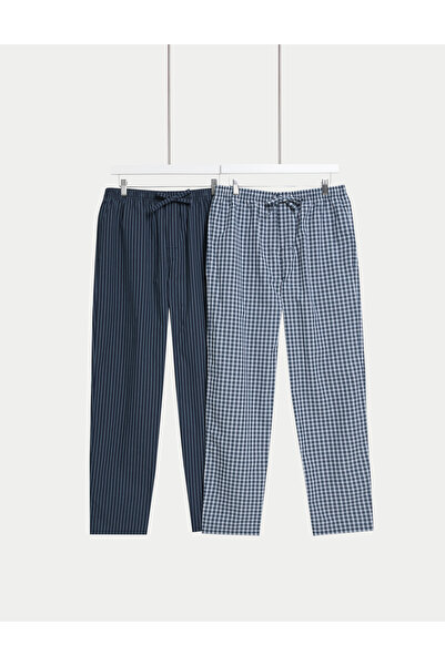 Marks & Spencer 2'li Saf Pamuklu Pijama Altı