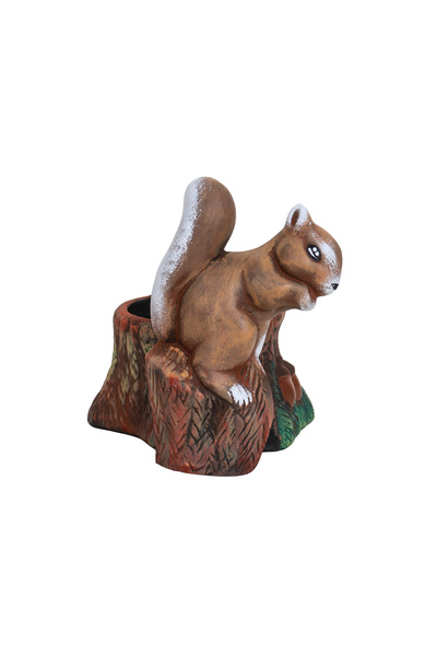 Z-Tools Ceramic Pot, Squirrel Model, Length 23cm EXT7067