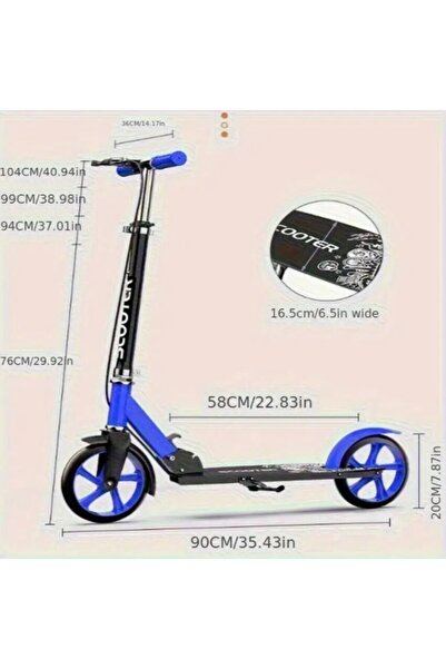 ToyznKidz Manuel Katlanabilir Scooter Yeşil Renk